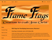 Tablet Screenshot of flameflags.com